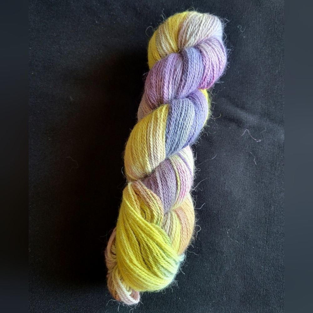 Gorgeous soft Alpaca hand dyed yarn skien